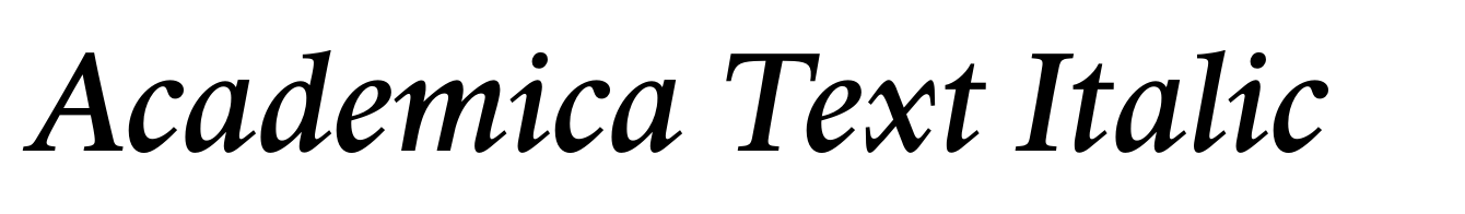 Academica Text Italic